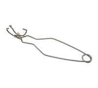 Pince creuset à quatre griffes en acier inoxydable de qualité professionnelle pour laboratoire, industrie 25 cm