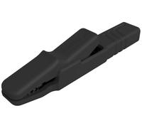 Pince crocodile 25 A noir Hirschmann Test & Measurement 932146100 Plage de serrage max.: 9.5 mm Longueur: 80.5 mm