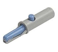 Pince crocodile 6 A bleu SKS Hirschmann 930126102 Plage de serrage max.: 6 mm Longueur: 53 mm