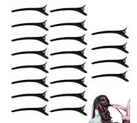Pince Crocodile Cheveux, Bec de Canard Pinces à Cheveux, 20pcs Plastique Coiffeur Pince, Pinces à Cheveux Professionnelles, Salon Barrettes pour Femmes Filles Coiffure