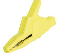 SKS Hirschmann AK 2 B 2540 I ge Pince crocodile de sécurité enfichable 4 mm CAT II 1000 V jaune