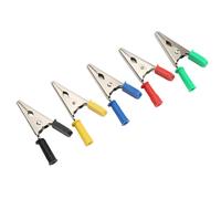 Pince crocodile de test, pinces crocodiles pour fils d'essai, pince pour batterie de voiture, pince de test, pinces crocodiles de sécurité, pince crocodile
