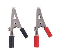 Pince crocodile gainée rouge et noire assortiment - de 10 pcs STILKER - 04128