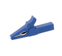 Pince crocodile haute tension en cuivre nickelé, fiche banane de 4mm, accessoire de plomb de Test, 55mm, 1 pièce(Blue)