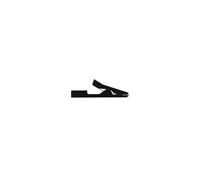 Pince crocodile isolee 2mm - noir (ma1)