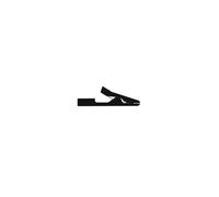 Pince crocodile isolee 2mm - noir (ma1)