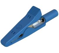 Pince crocodile miniature 8 A bleu SKS Hirschmann 930318102 Ouverture des mâchoires (max.): 4 mm Longueur: 41.5 mm 1 pc(