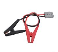 Pince crocodile pour batterie 50 A 12-24 V DC Alimentation pour alligator | Capacité de 50 A, fil 10 AWG, longueur totale de 55 cm, double pour pinces crocodile, compatible 12-24 V CC