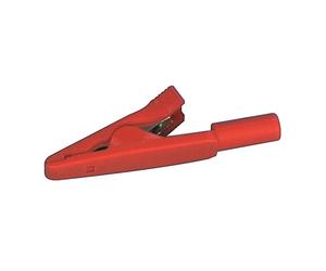 Pince crocodile SKS Hirschmann MA 1 enfichable 2 mm CAT I rouge