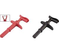 Pince crocodile VOLTCRAFT MSK-116 connecteur mâle 4 mm CAT III 1000 V, CAT IV 600 V noir, rouge