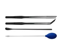 Pince d'alimentation pour reptiles - 27,9 cm - Pince en acier inoxydable - Kit d'alimentation ergonomique avec cuillères pour gecko, lézard et dragon barbu, idéal pour les terrariums et les soins des