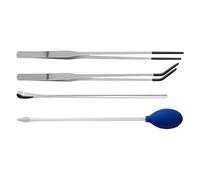 Pince d'alimentation pour reptiles - Set de 4 pièces | Kit de pinces professionnelles pour terrariums aquariums | Outils ergonomiques alimentation, amphibiens, insectes poissons avec sécurité de