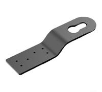 Pince d'ancrage de toit robuste pour protection contre les chutes, fixation de sécurité permanente sur cadres en bois, construction en métal gris, 26 cm, revêtement antirouille pour un usage