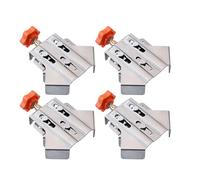 Pince d'angle à 90 degrés, 4 pièces, fixateur de clips en acier inoxydable à Angle droit ouvert pour le travail du bois, cadre Photo, épissage de poisson, soudage de cadres en fer