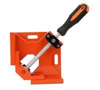 Pince d'angle à 90 degrés, fixation à Angle droit en aluminium moulé sous pression pour le soudage du bois, assemblage de cadres de charpentier (Orange)