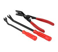 Pince de barre de levier, 3pcs ergonomie pince de garniture de porte de voiture facile à utiliser pince à rivets de voiture pince pour extracteur de fixation de carrosserie de voiture trousse à outils
