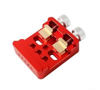 Pince de base à queue d'aronde pour supports équatoriaux compatible avec les grands télescopes astronomiques avec fixation renforcée à double boulon (rouge)