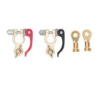 Pince de borne de batterie à déconnexion rapide, connecteur de borne de batterie pour bateau et voiture de course 12 V, 6 V, 24 V, levier sans outil - action d’arrêt avec écrou,