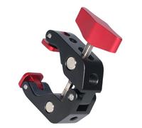 Pince de bras magique universelle en aluminium avec filetage 1/4 3/8 et coussinet antidérapant carré pour solution de montage d'appareil photo Support de montage en aluminium pour appareil photo