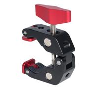Pince de bras magique universelle en aluminium avec filetage 1/4 3/8 et coussinet antidérapant carré pour solution de montage d'appareil photo Support de montage en aluminium pour appareil photo