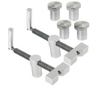 Pince de bureau pour le travail du bois, fixation d'établi multifonction avec mécanisme de fixation rapide, construction robuste en alliage d'aluminium pour les amateurs de bricolage (D)