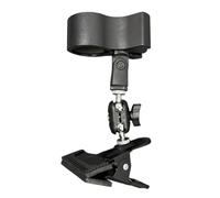 Pince de bureau rotative à 360 degrés pour microphones, sèche-cheveux à main, ventilateur à main avec ouverture de 60 mm, support de base à double clip
