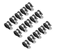 Pince de câble en acier inoxydable de 6mm, pinces de câble en métal rembourré en caoutchouc durable pour l'installation de tubes/tuyaux ou de câbles métalliques 15PCS