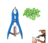 Pince de Castration vétérinaire 1 pièce avec 150 Anneaux élastiques Outils d’élevage Fermier 21 cm Multifonction pour Soins Animaux et Insertion Accessoires Ballon
