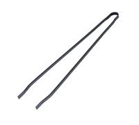 Pince de cheminée en acier peint noir