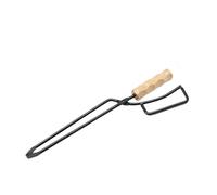Pince de Cheminée Pince à feu for Barbecue en bois et métal, brûleur Long manche, pince charbon de cheminée, équipement Camping plein air léger Portable Camping(Fire tongs only)