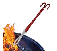 Pince de cheminée, pince en métal robuste pour griller et frire | Pince de barbecue pour feu de camp, barbecue, foyers