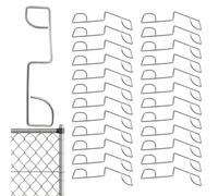 Pince de clôture - 25 tendeurs de clôture - Pince de poteau de jardin antirouille - Pour extérieur, ferme, autoroute, sport, terrasse