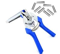 Pince de clôture avec poignée - Outil de clôture de jardin - Œillet de fil et 600 clips de type M - Pour fixation de cage
