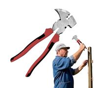 Pince de clôture | Outils d' Pince arrache-clous | Extracteur de clous à tête de marteau robuste pour la préhension, la coupe, le de câbles métalliques, la construction de fermes