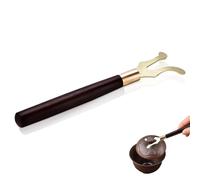 Pince De Couvercle De Théière, Fourche De Couvercle De Théière Isolée En Fonte, Outil À Café À Manche En Bois Pour Pot En Fonte Japonais, Fondue De Kung Fu Tetsu