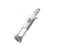 Pince de cuisine antidérapante en silicone pour bols | Assiettes et casseroles | Résistante à la chaleur jusqu'à 230 °C | Outil de préhension à double usage avec levier ergonomique | Gris