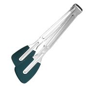 Pince de cuisine avec pointes en silicone, pince de cuisson avec pointes en silicone, en acier inoxydable, ustensiles de cuisine légers, pour fête de mariage, restauration