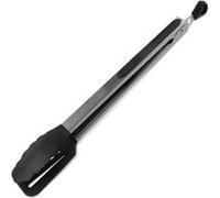 Fackelmann Pince de cuisine 40281 INOX – Acier inoxydable, plastique, 35 cm, noir/argent