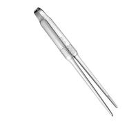 Pince de cuisine en acier inoxydable avec poignée antidérapante - Pince à barbecue stable - Pour camping, barbecue, pique-nique, buffet, restaurant, plein air, gueule, fêtes à la maison