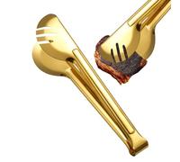 Pince de cuisine en acier inoxydable pour la cuisine - Pince à toast anti-brûlure - Pince alimentaire - Pince à clip - Pince de service réutilisable de qualité alimentaire pour, obs