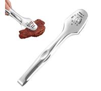 Pince de cuisine en acier inoxydable, résistante à la chaleur | Pince à barbecue - pour servir des grillades, des pâtes, de la salade, des gâteaux, des buffets, du pain, de la cuisine, du restaurant