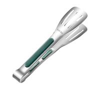 Pince de cuisine en acier inoxydable réutilisable résistante à la chaleur pour barbecue, viande, salade, pain, extérieur et maison