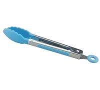 Pince de cuisine en acier inoxydable - Silicone de qualité alimentaire, salade de cuisine, poignée en acier inoxydable, pince de service, ustensiles de cuisine, pince de poignée antidérapante, jolie