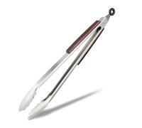 Relaxdays 10022815 Cuisine en INOX Pince à Barbecue en Acier Inoxydable grillade Saucisse Salade 38 cm, Argent
