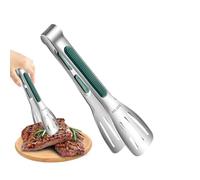Pince De Cuisine En,Pince de Service Antidérapante Résistante à la Chaleur | De Cuisine Antirouille - Pour Barbecue Viande Salade Apéritifs Camping Extérieur