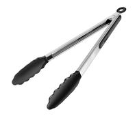 Pince de cuisine en silicone 35 cm - Poignée résistante à la chaleur - Pince verrouillable - Idéale pour cuisiner et griller