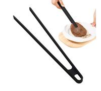 Pince de cuisine en silicone - Pinces alimentaires - Forte adhérence résistante à la chaleur Pinces de cuisine barbecue pour poêles de cuisson antiadhésives, grille- , steak frit