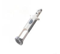 Pince de cuisine en silicone pour bols, casseroles et assiettes avec texture antidérapante et prise en main multi-angles pour un levage sûr dans des applications à haute température (gris)