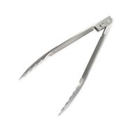 Fackelmann 40954 Pince de cuisine inox, pince de cuisine, pince multifonction, Acier inoxydable, Argenté, 23 cm