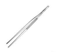 Pince de cuisine polyvalente de 35,5 cm pour servir rôti | Structure de tête antidérapante, maintien sûr pour la viande et les légumes, empêche le glissement lors du grillade
